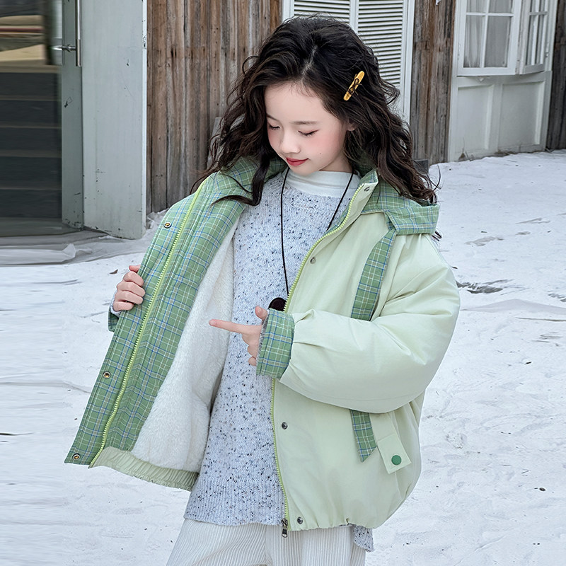 女童棉服2026新款洋气儿童冬装加厚保暖外套中大童装女孩冬季棉衣