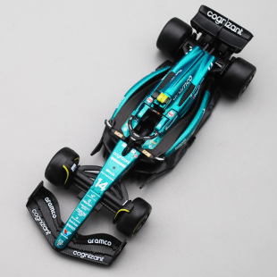 43阿斯顿马丁AMR23仿真F1合金赛车模型阿隆索14号2023 比美高1