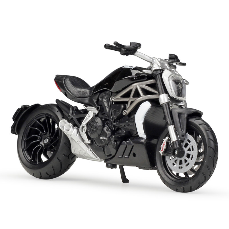 比美高1:18杜卡迪xdiavel s仿真摩托车模型轮胎可动包邮