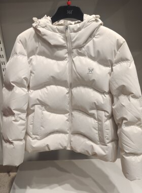 商场同款361°羽绒服女24冬季加厚短款连帽外套432N多款
