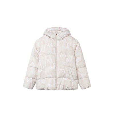 儿童保暖短连帽羽绒服