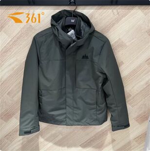 商场同款361度男款25年冬季新款加厚三合一绒里外套3605