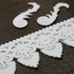 翻糖蕾丝硅胶模具花边模cake lace mold婚礼翻糖蛋糕围边模糖霜模