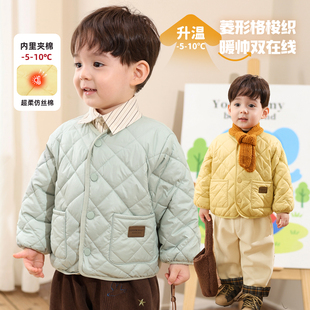 婴儿冬装 内胆薄款 棉服 宝宝夹棉棉袄外套2025新款 小O爸男婴童