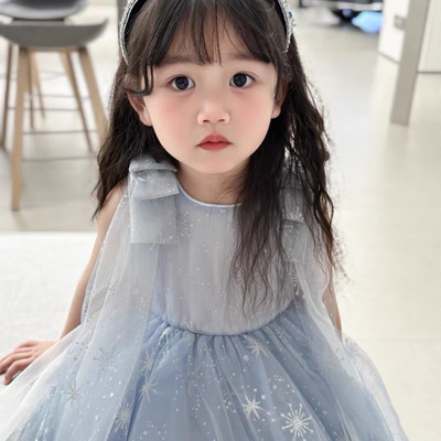女童艾莎公主裙六一夏季爱莎裙