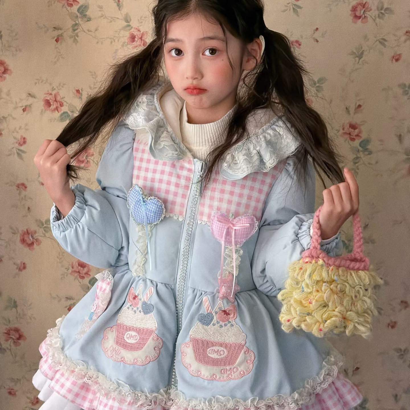 2025冬季女童洛丽塔羽绒服外套