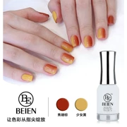 Làm móng mùa hè Clay Pumpkin Yellow Gradient Nail Ba Lan Trắng Cam Gradient Gradient Liệu pháp 2018 Màu mới - Sơn móng tay / Móng tay và móng chân