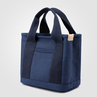 千层包小众日系帆布包女多隔层手提便当包上班族小拎包学生饭盒包