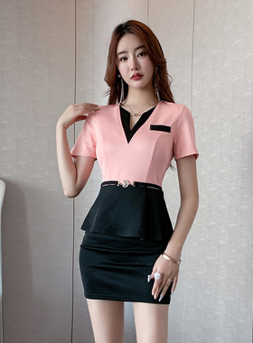 美容院工作服女秋冬气质高端养生师spa会所套装足疗足浴技师工装