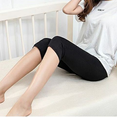 2件可选颜色7分防走光安全裤夏季薄款紧身莫代尔打底裤大码七分裤