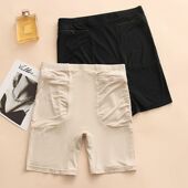 带双拉链有兜加大口袋打底保险安全裤 女防盗内裤 防走光 大码 2件装