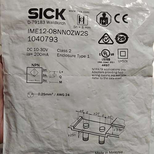 适用接近开关IME12-08NNOZW2S,马来西亚制造,订议价