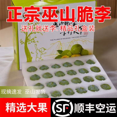 巫山脆李青脆爽口曲尺直发空运