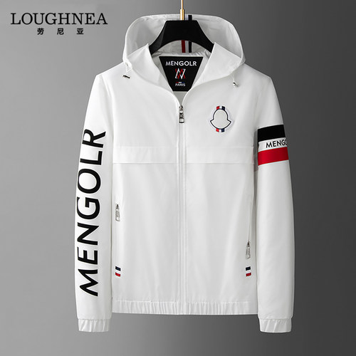 LOUGHNEA轻奢欧洲站刺绣连帽外套男春秋2026新款休闲时尚运动夹克