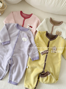 婴儿秋冬保暖连体衣服