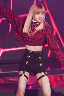 弹力紧身热裤 女演出舞台 高腰短裤 blackpink打歌服金智妮Lisa同款