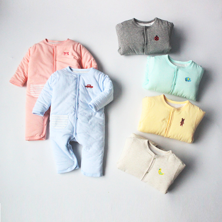 日单童爬服宝宝纯棉加棉保暖加厚