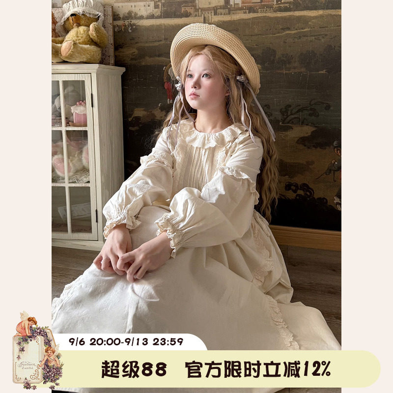 Labeau-岛-复古甜美镂空连衣裙