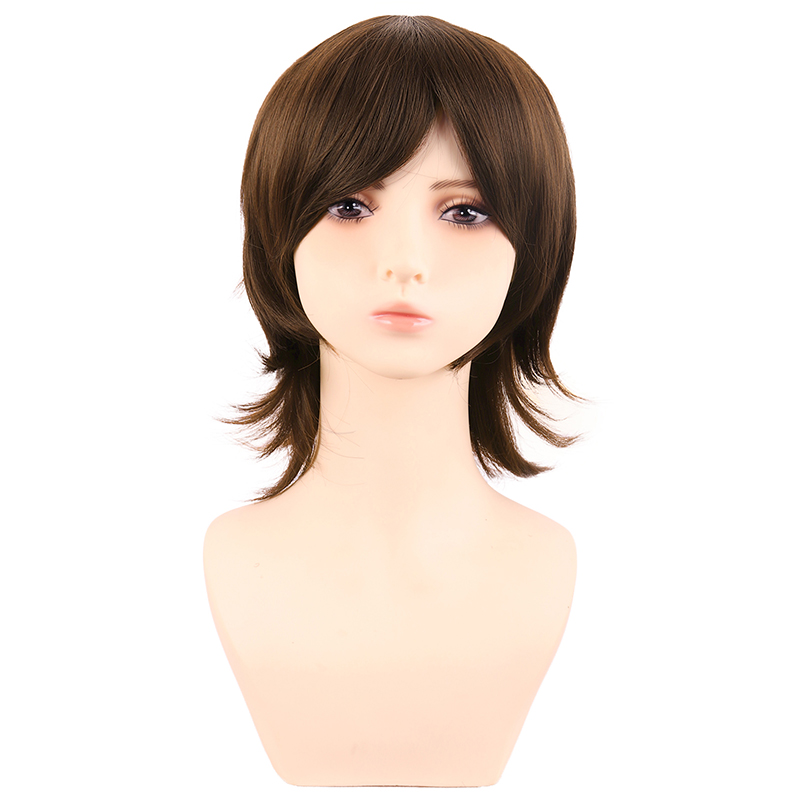 潼漫高温丝加长反翘狼尾cos假发