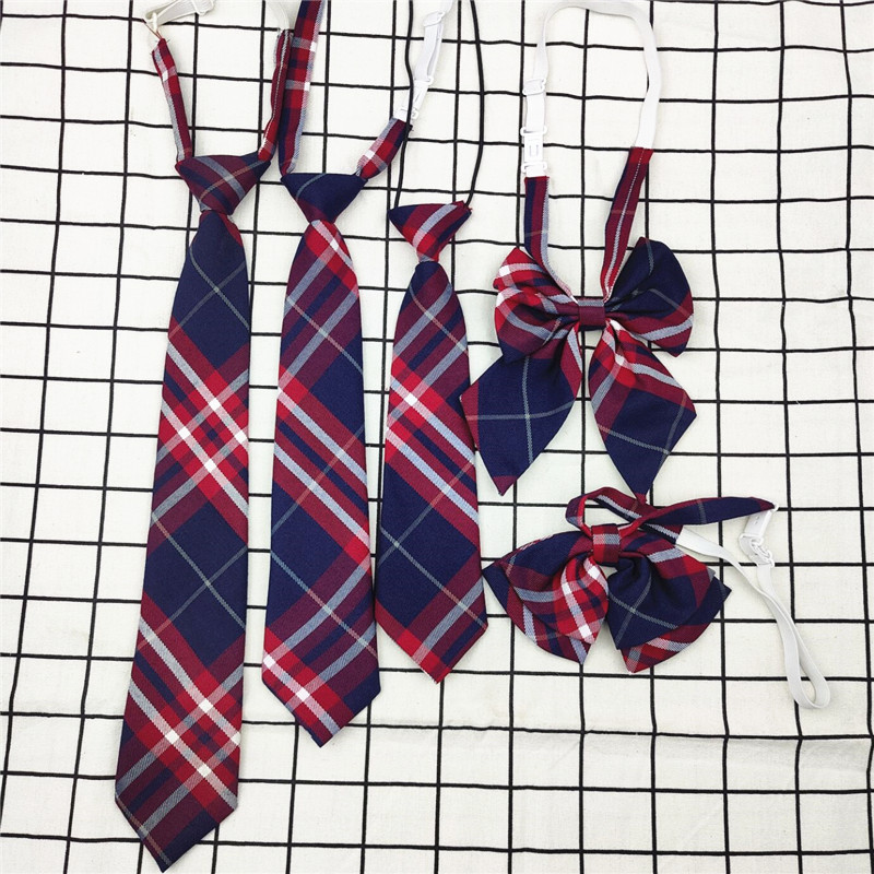 小学生校服领带女童领结男童小朋友领花儿童制服领带拉链款