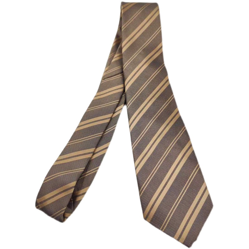 几物jiwuus春秋款咖色卡其色手打免打领带日系复古风