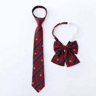 jk条纹制服领花领结 日系尖角水手服羽根蝴蝶结jk领结现货