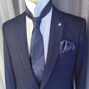 小众设计感!高级感!法式手打男士真丝领带公务员正装领带复古风