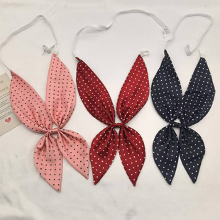 波点金鱼草领结女免打领花搭配水手服制服关东襟札幌襟可爱蝴蝶结