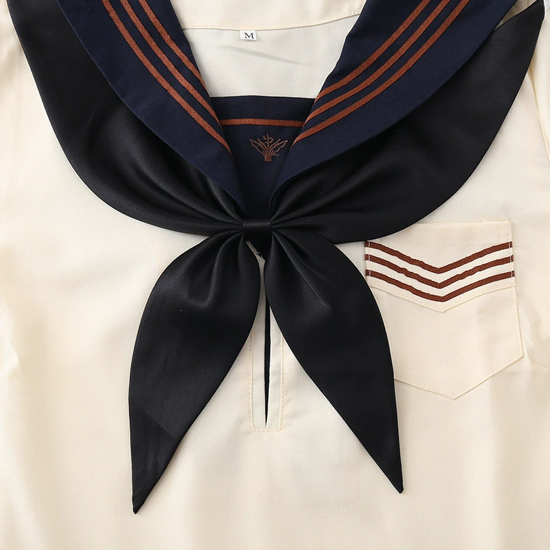 金鱼草结jk领结仿三角巾免打水手服领巾日系蝴蝶结领花酒红色粉色