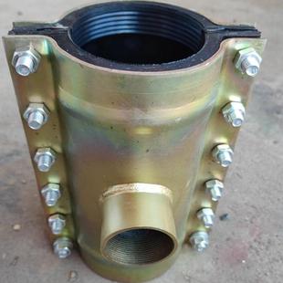 钢板镀锌加长哈夫节抢修接分水三通快速抢修分水器内丝扣分水三通