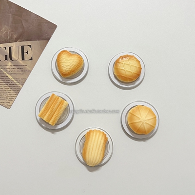 爱心仿真面包饼干手机壳磁吸支架