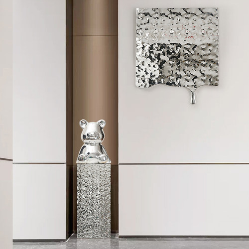 走道不锈钢水波纹壁饰装置底座