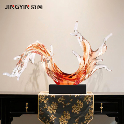 《水波财涌》入户玄关雕塑摆件