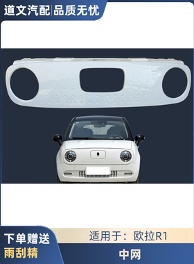 长城汽车欧拉黑猫R1前中网黑猫中网格栅充电口挡板前保险杠网前脸