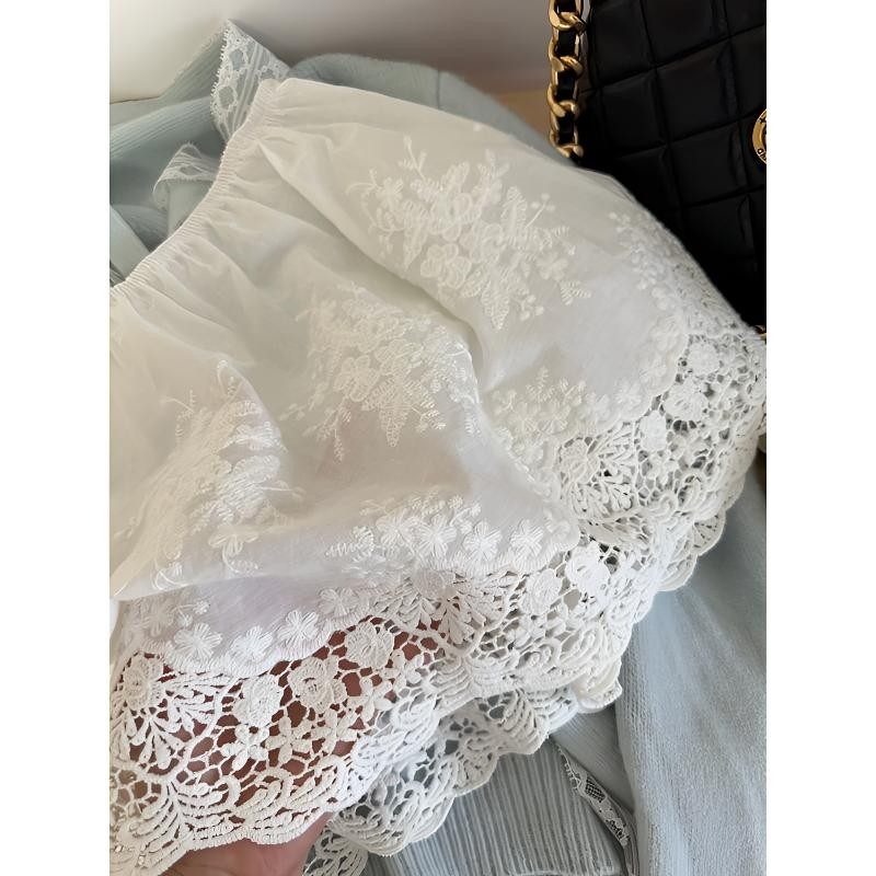 防走光卫衣叠穿短款半身裙女秋冬蕾丝花边打底短裙毛衣裤子小屁帘