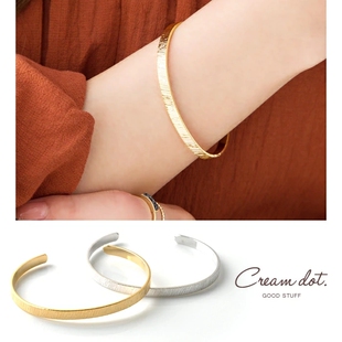 日系轻奢冷淡风合金半月形手镯女气质甜美时尚潮小众设计生日礼物