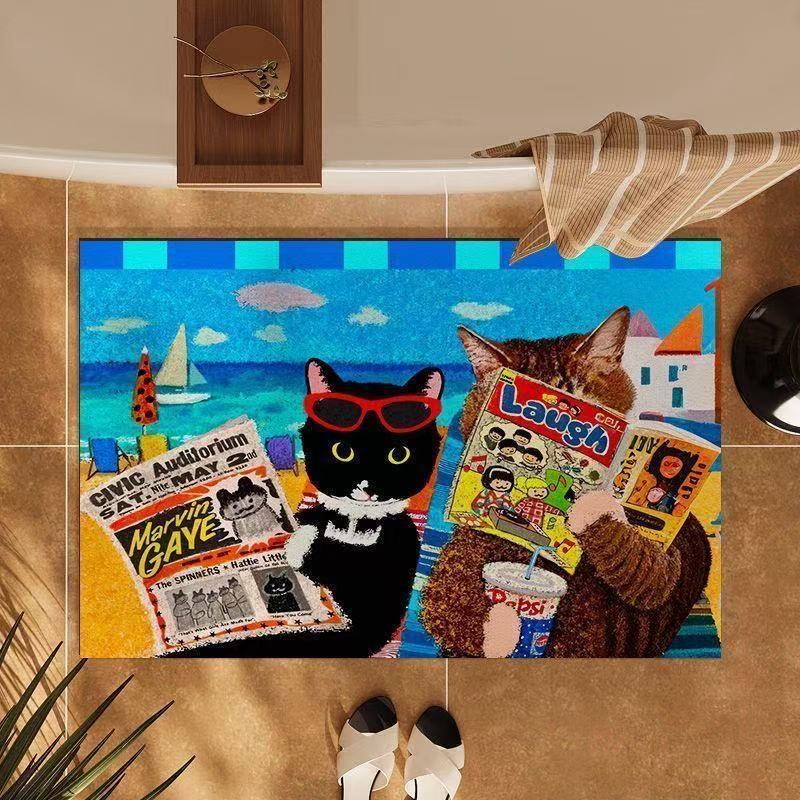 马蒂斯油画风丝圈入户地垫