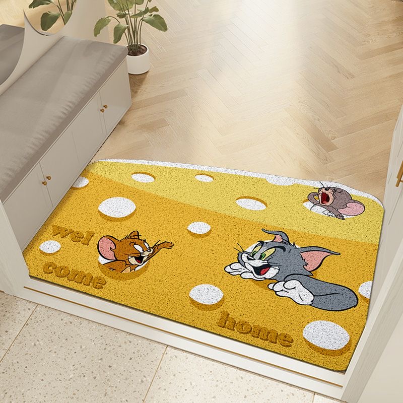 网红卡通可爱猫和老鼠丝圈地垫