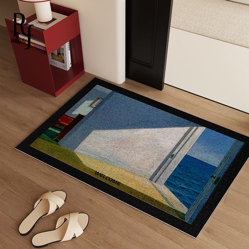 艺术入户地垫丝圈除尘脚垫