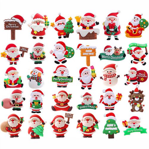 PVC Christmas Cake Topper Santa Snowman Reindeer Party Decor