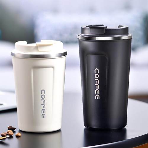 vacuum water coffee cup mug bottle stainless steel portable