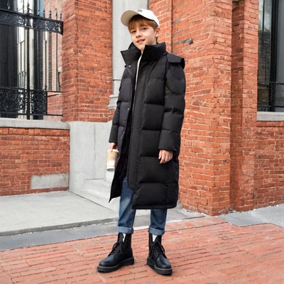 男童中长款加厚羽绒服男童女童