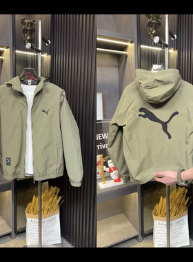 2025春季新款男士连帽夹克外套时尚百搭运动上衣青年潮流男装8175