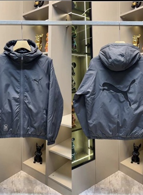 2025秋冬新款男士薄棉二棉连帽夹克外套时尚百搭运动上衣男装6026