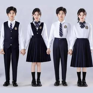 新款儿童合唱朗诵演出服女童小学生诗演讲比赛礼服幼儿园毕业服装