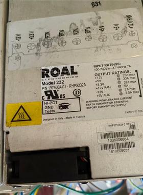 源头厂家意大利ROAL 232电源，型号：197460A-01-RH议价