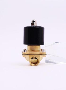 铜电磁阀2W025-08常闭型进水放水阀气动元件控制气阀水管电子开关