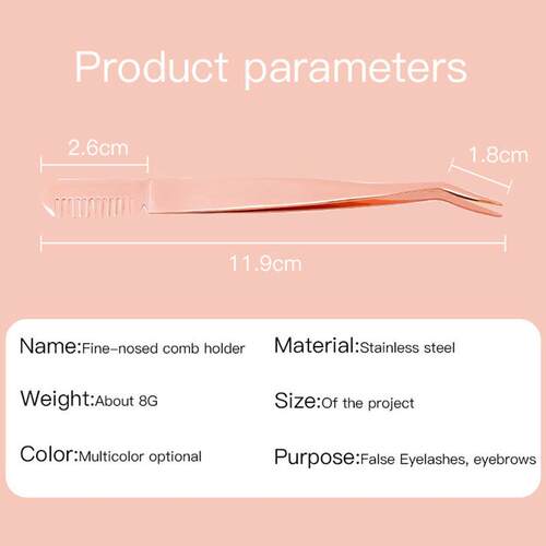 Eyelash Applicator Tool Lash Applicator Curved Tweezer Nippe