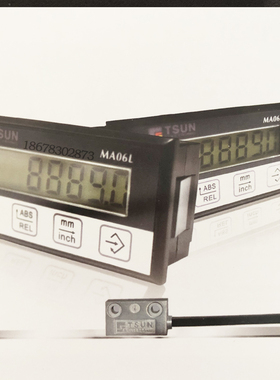 MA06L磁栅数显表直线位移测量系统一体式微型磁性位置显示器tsun