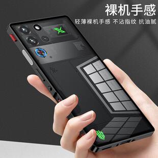 适用红魔10pro手机壳透明新款红魔10pro+玻璃保护套金属边框红魔10手机套散热带防尘网透气全包镜头硬壳电竞